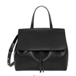 Mansur Gavriel Lady Bag- black leather blu int